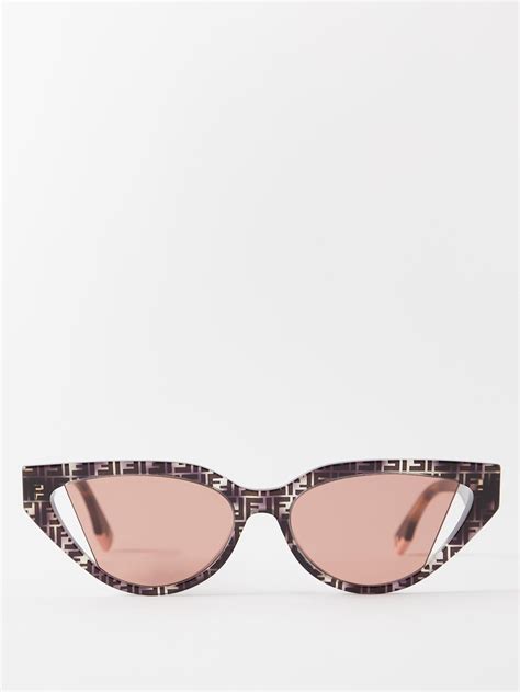 fendi cat eye logo sunglasses|fendi cat eye sunglasses pink.